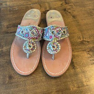 Jack Rogers Floral Sandals